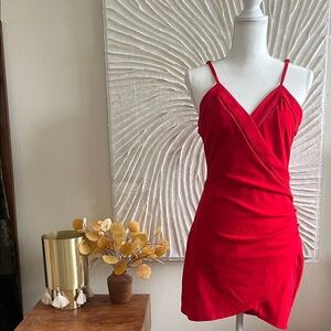Date Night Red Wrap Dress